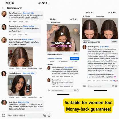 Hairfillup Hair Concealer 50ML - Waterproof 3–7 days. (Women)