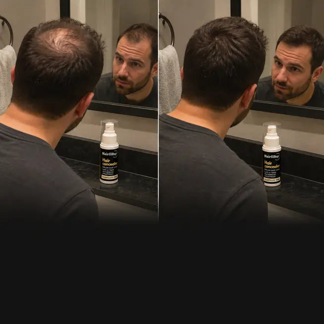 Before and after Hairfillup content