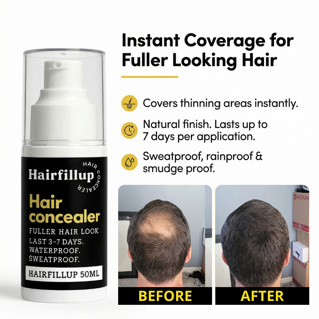 Hairfillup Hair Concealer أسود 50 مل