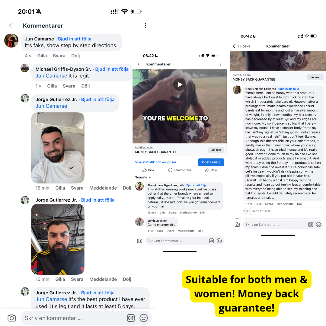 Hairfillup Hair Concealer 50ML - Waterproof 3–7 days.